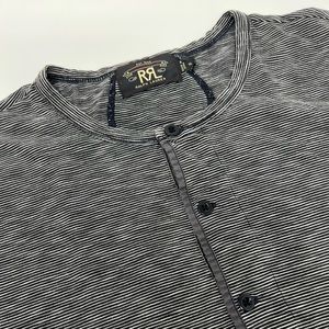 RRL Striped Henley s/s shirt